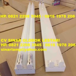 Kap TL Balok Double Lampu 2 x 36 Watt